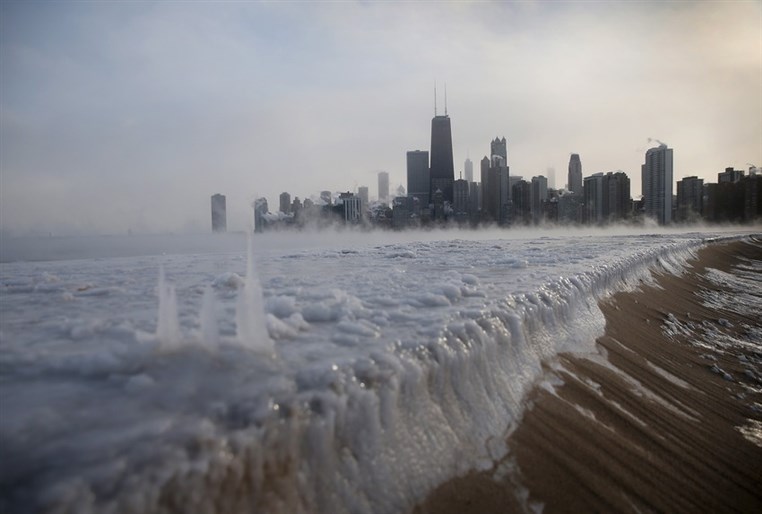 Record freezing temperatures in USA